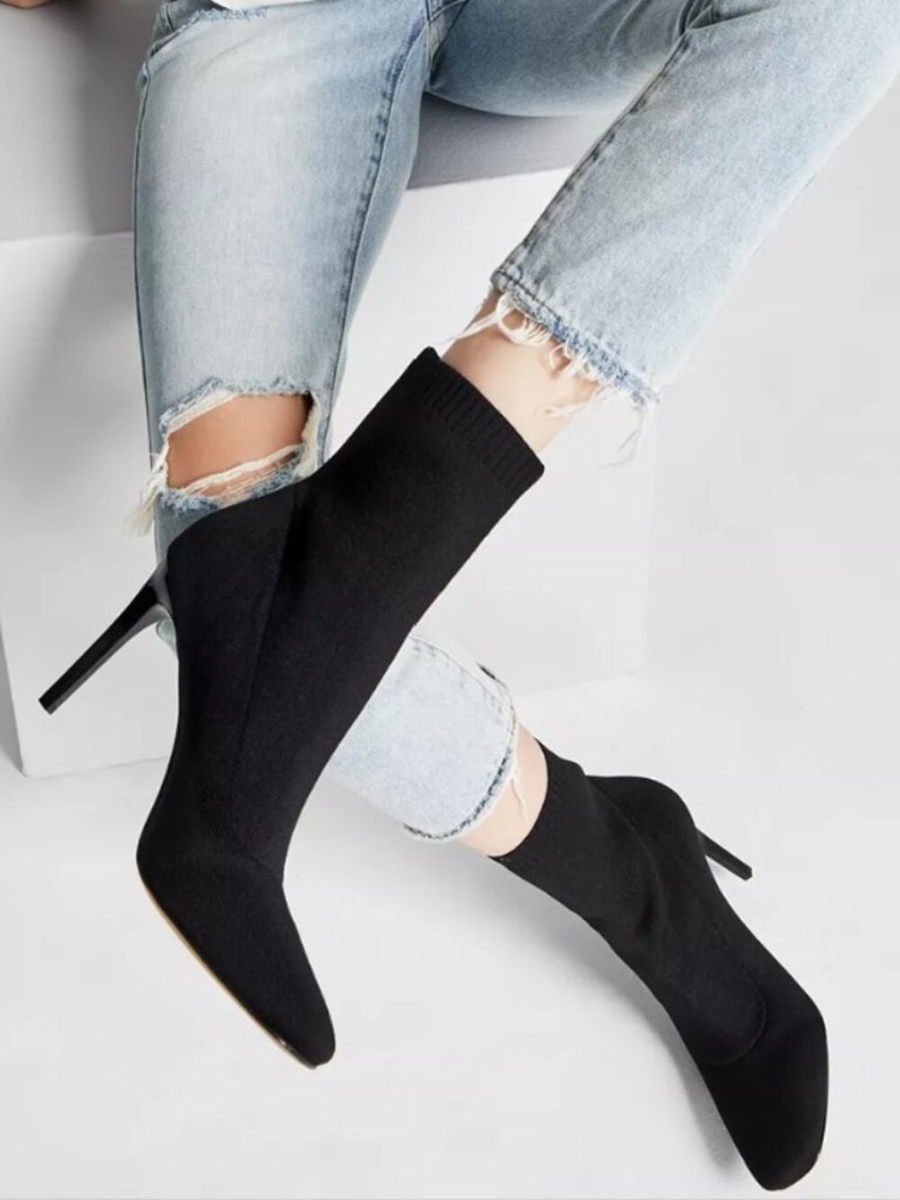INC INTERNATIONAL CONCEPTS VIDALIA KNIT DRESS BOOTIES (9.5 M)